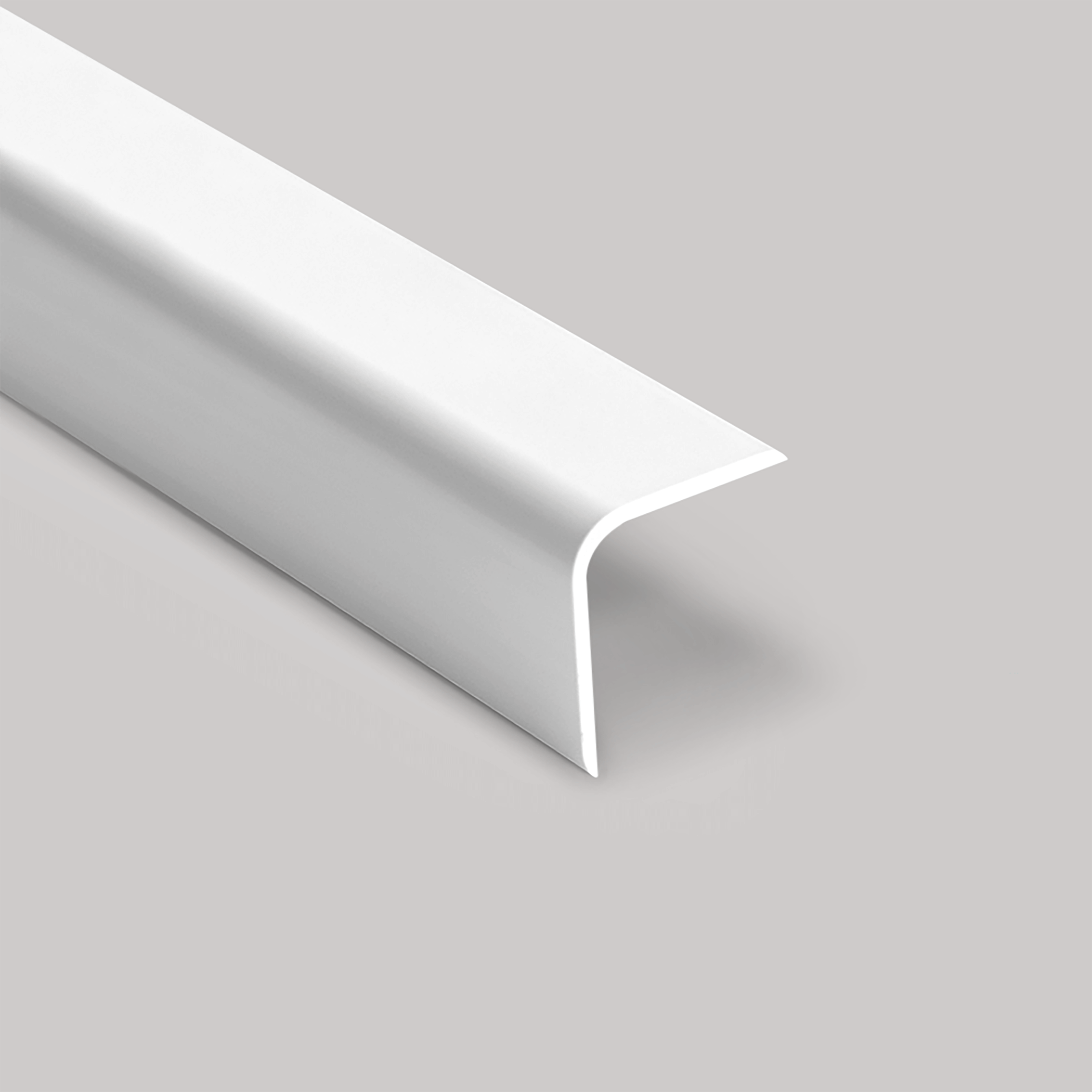 Brilliant White Satin Hygienic Wall Cladding 38mm External Angle 3.05m Image